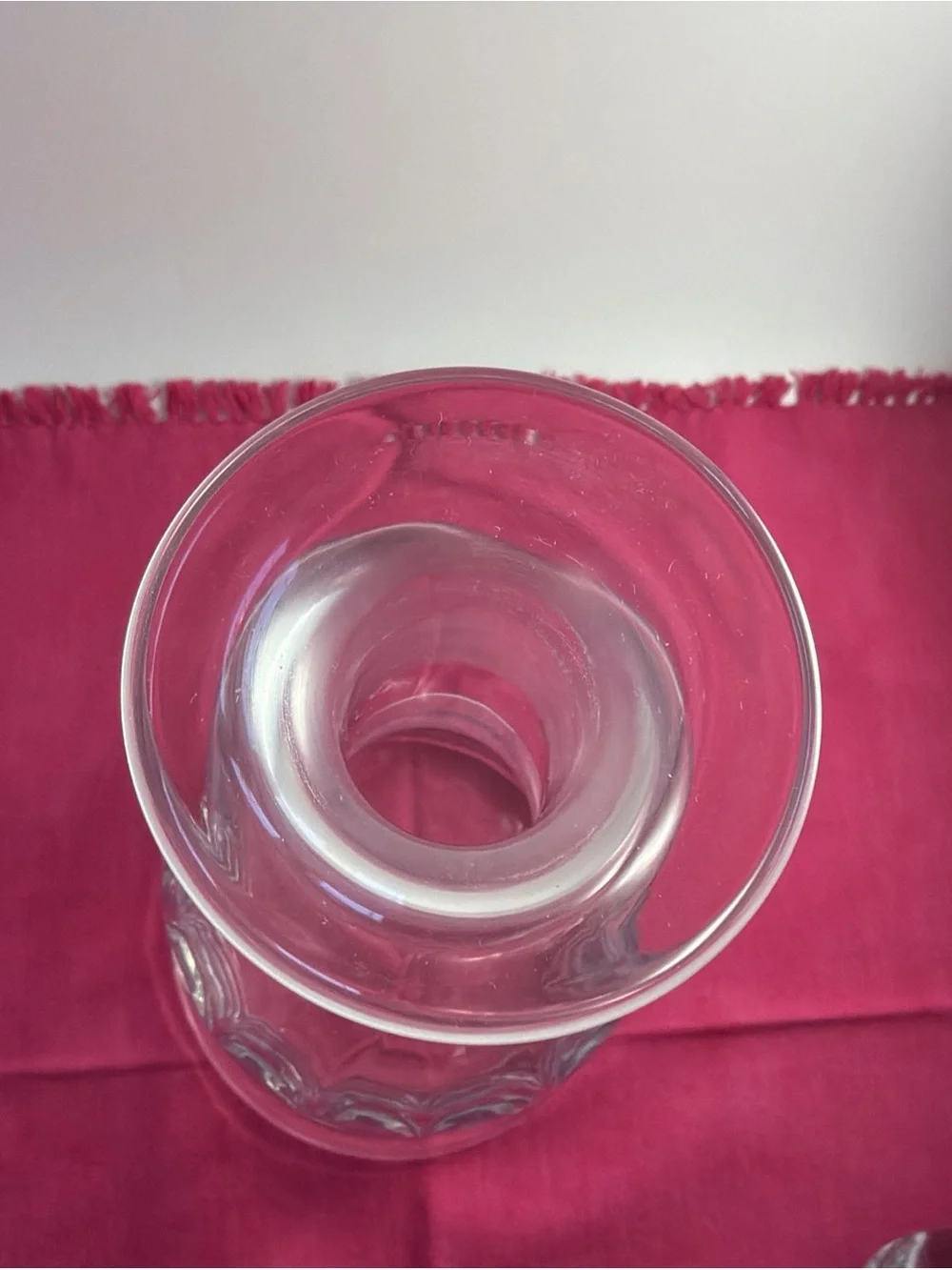 Vintage Hand Blown Bell Shaped Decanter Crystal with Stopper